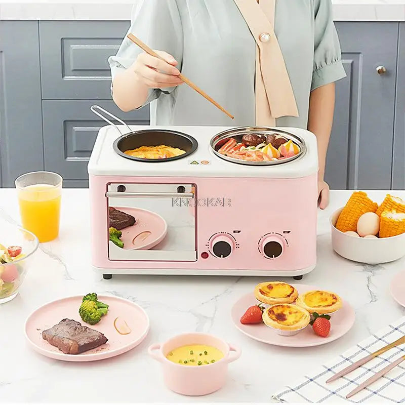 3 in 1 Toaster Toaster sandwich electric baking pan electric hot pot electric steamer multifunctional breakfast machine