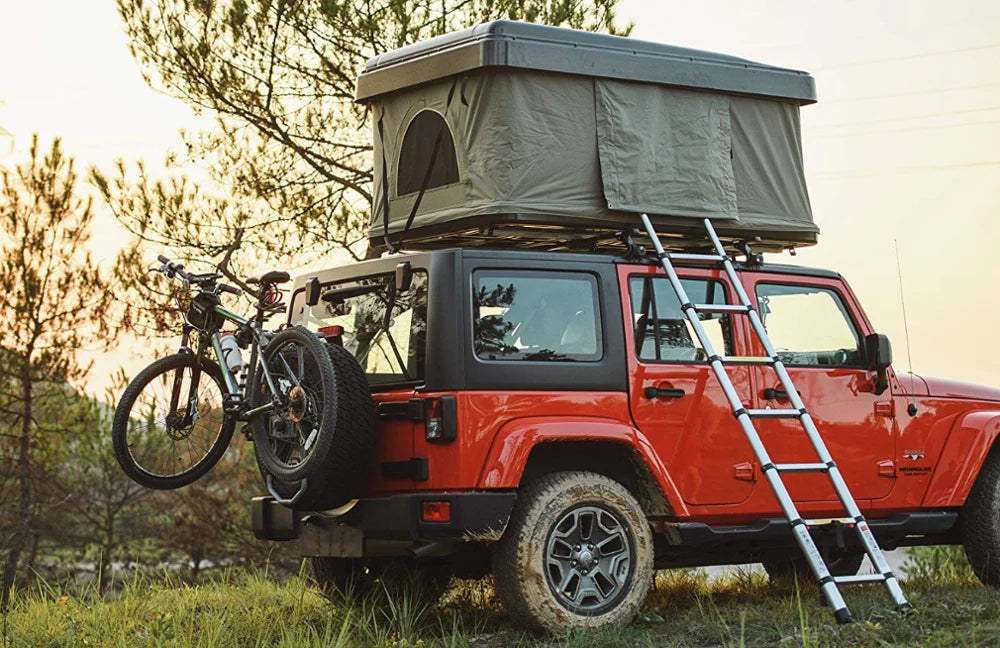 Luxury New design Portable Off Road car rooftop Tent Hard Shell Outdoor self Driving Tour Double Camping Folding Waterproof