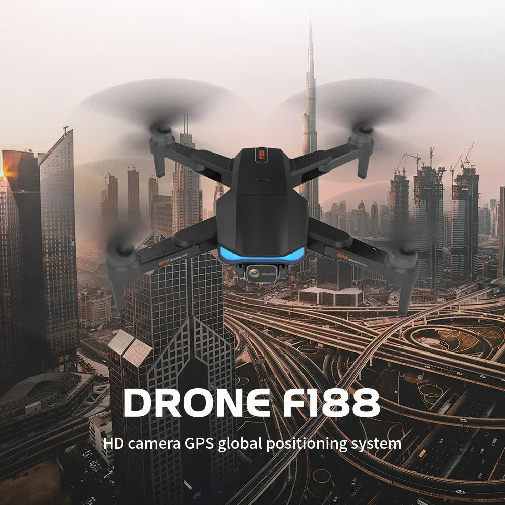 New Drone GPS 8K Camera 360 Obstacle Avoidance MINI Aerial Photography Helicopter Professional Foldable Quadcopter F188