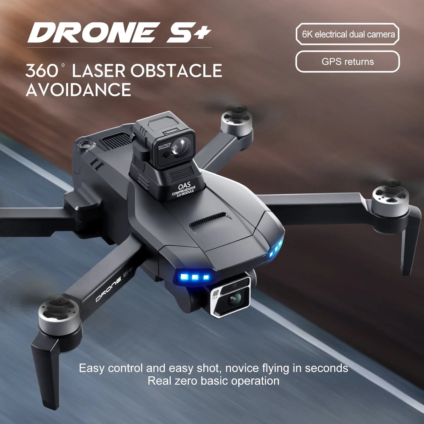4K Drones with Camera HD 4k Visual Obstacle Avoidance Brushless Motor GPS 5G WIFI RC Professional Quadcopter