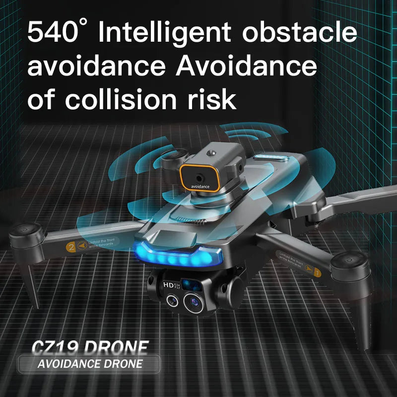 CZ19 Pro Mini Drone 4K Professional 20 km Quadcopter HD Camera GPS WIFI FPV 8K RC Helicopter Obstacle Avoidance Aerial Aircraft