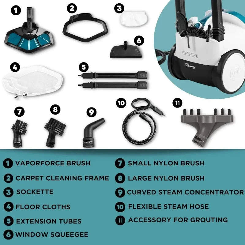 Vaporetto Steam Cleaner Unlimited Steam Technology, home appliance Cleaning Appliances Electric Sweeper