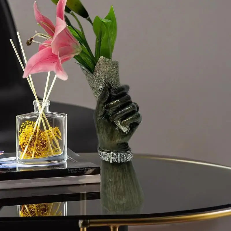 Arm Body Flower Vase Human Body Resin Aesthetic Decorative Vase Insertion Arm Body Ornament Home Decoration