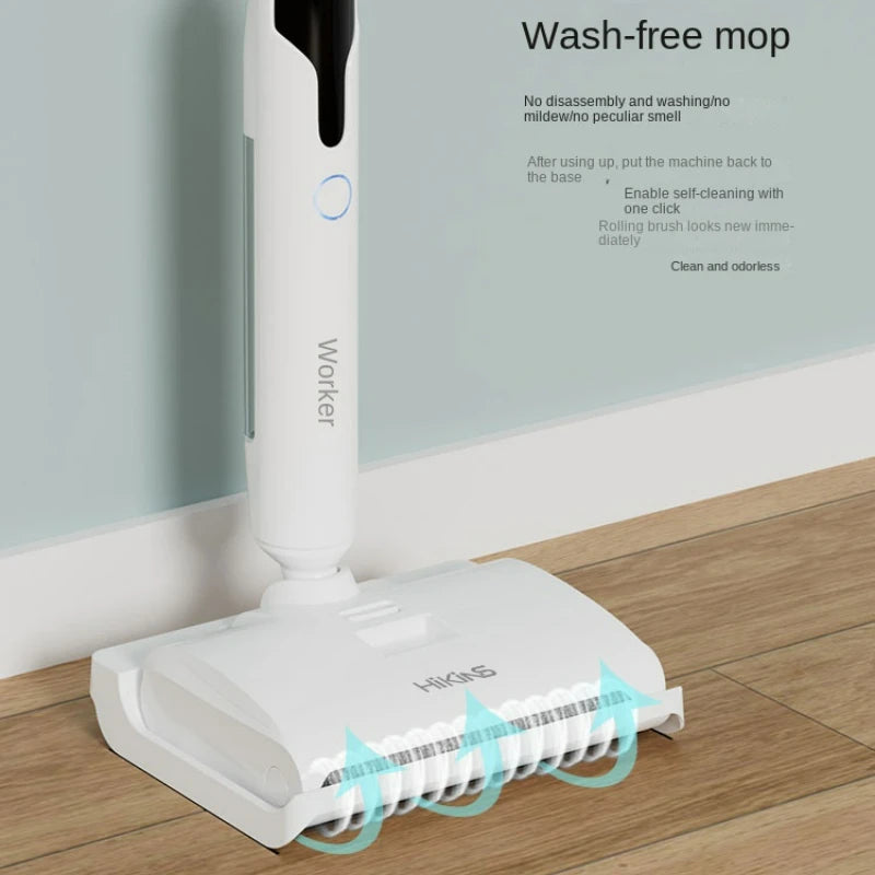 Lightweight Long Endurance Floor Scrubber, Wireless Intelligent Sweeping Mopping Integrated Cleaning Machine Electric Sweeper