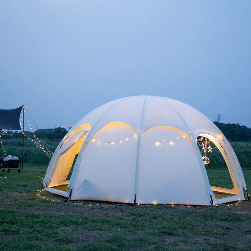 Waterproof Round Dome Shaped Octagon Four Seasons Thickened Outdoor Luxury Camping Tent