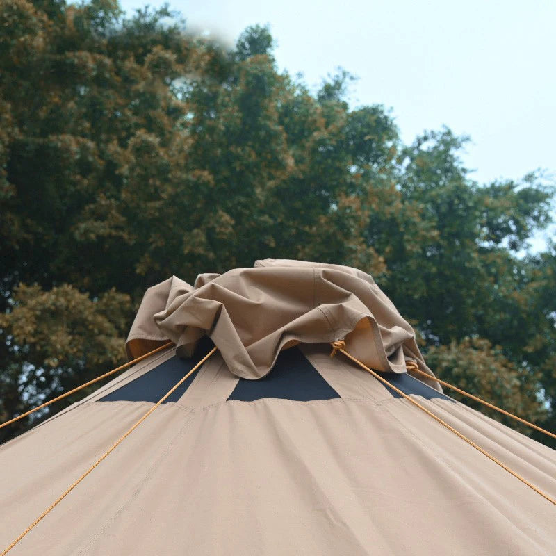 Outdoor Camping Park Light Luxury Multi-person Circus Indian Tent 8-10persons Yurt Glaming Tourist TC Cotton with Chinmney Hole
