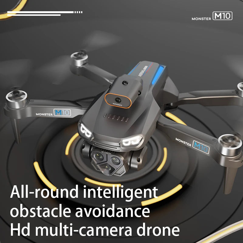 M10 FPV Mini Drone 4k Professional 20 km Quadcopter with Camera 8k Professional Drone 2024 RC Helicopter Remote Control Aircraft