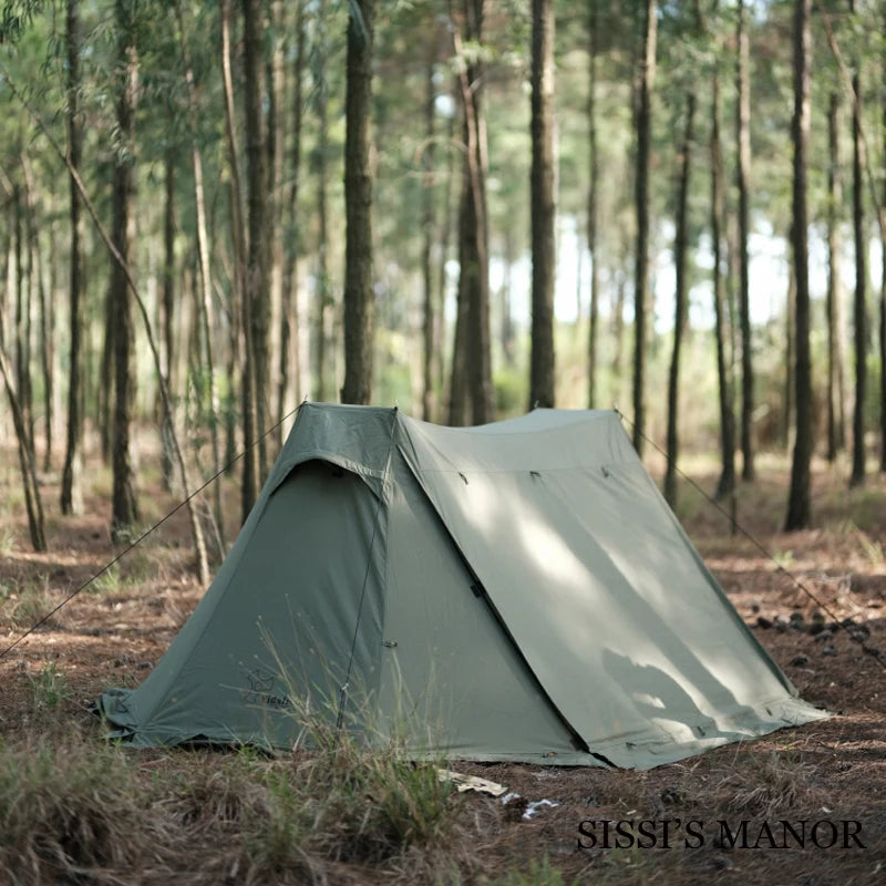 Vidalido Outdoor Camping Shelter Flame Curtain Cotton Light Luxury Single BC Tent Tech 300D Oxford Twin Peaks Glaming Tourist