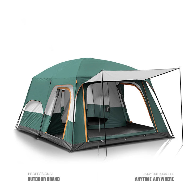 Hot sale 3-4 Person Outdoor Tent Large Luxury Wind Resistant Family Camping Tent