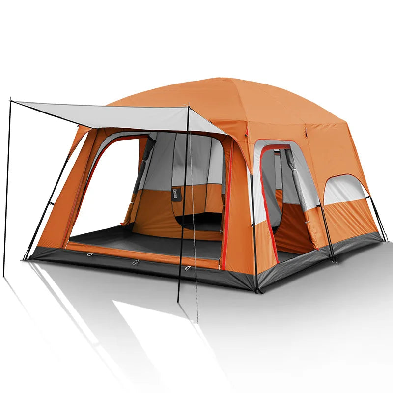 Hot sale 3-4 Person Outdoor Tent Large Luxury Wind Resistant Family Camping Tent