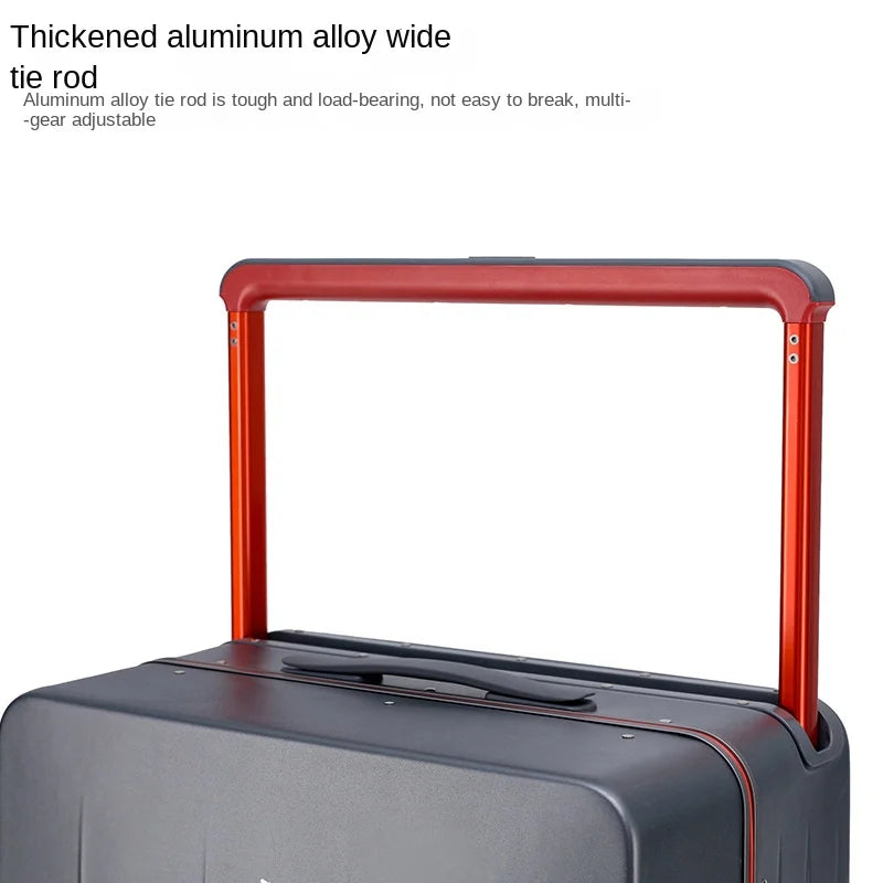 New Wide Handle Suitcase Fashion Quality Trolley Case ABS+PC Luggage Anti-fall 20 inch Boarding Travel Case TSA Lock