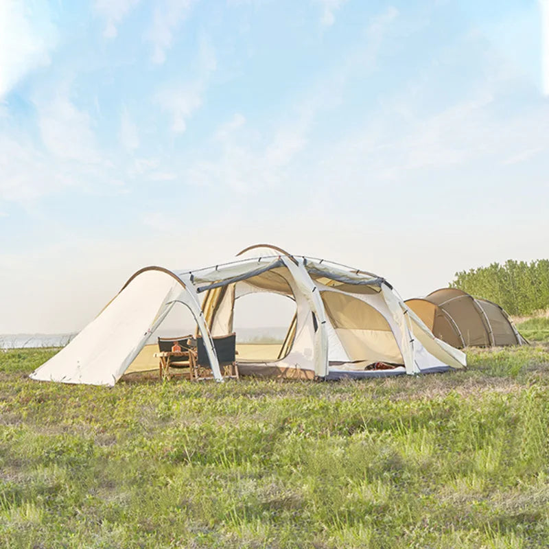 Family Camping Tent 6 Person Custom Double Layer Luxury Large Big Waterproof Outdoor Camping Hiking Travelling Beach