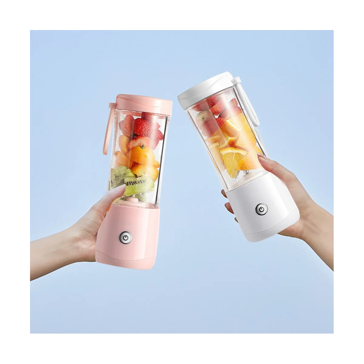 380ML Portable Blender Wireless Mini Juicer USB Electric Blender Fruit Juicer for Fruit and Vegetables Juicer Machine-B