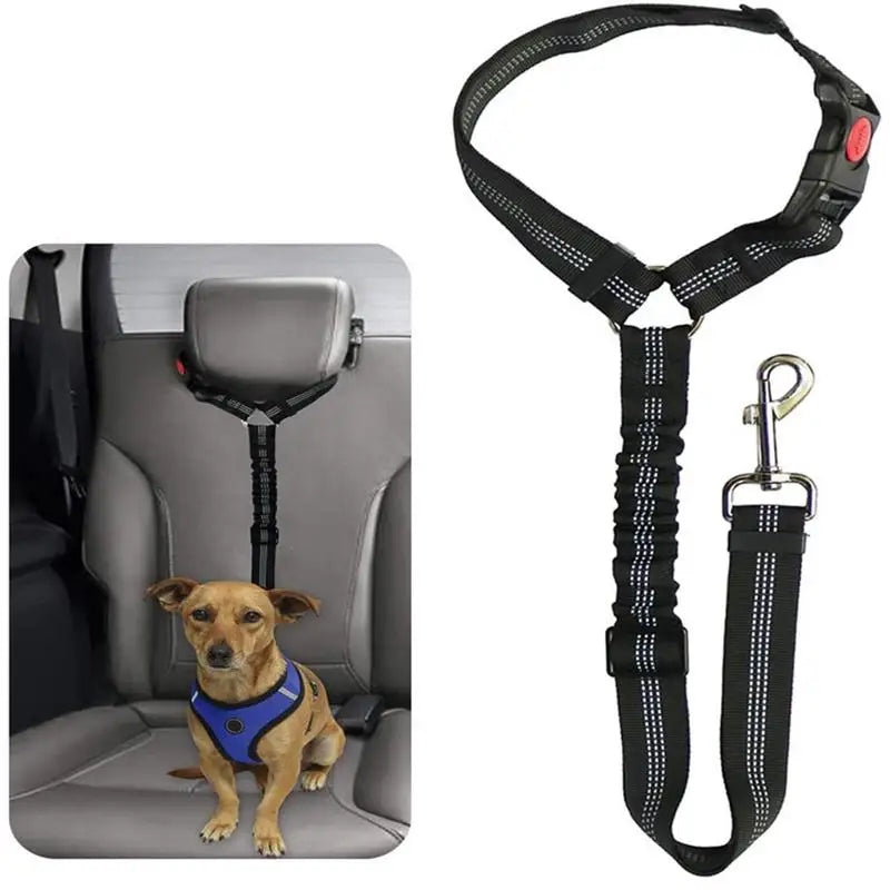 Dog Seat Belt For Car Pets Car Seat Safety Belt Portable Headrest Dog Car Harness Dog Seat Safety Belt For Medium Small Puppies