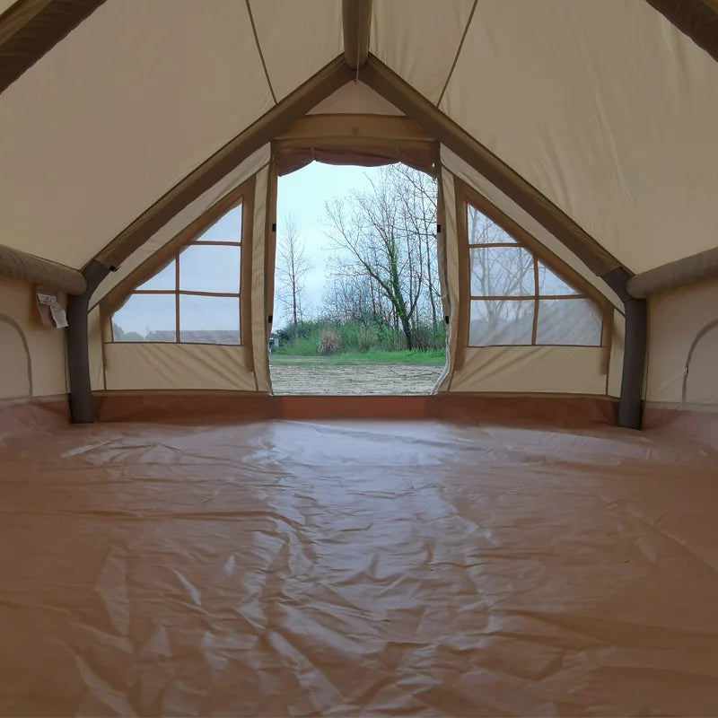 3-4 person sample convenient Outdoor family play camp tent gonflable camping luxury cotton glamping inflatable tents