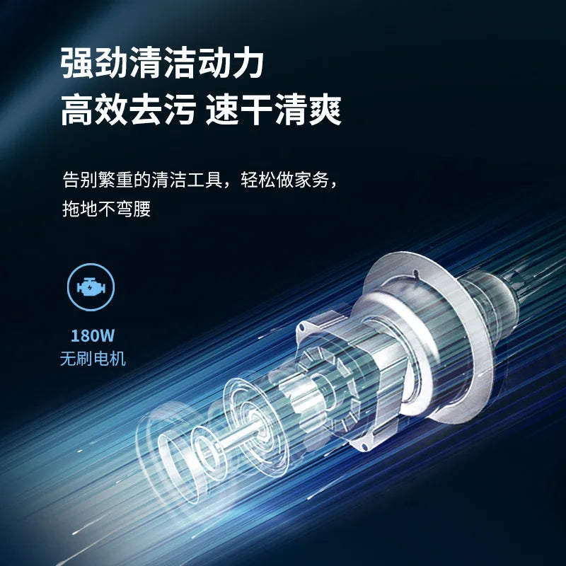 Wireless Intelligent Floor Washing Machine Hand-held Automatic Cleaning Electric Sweeper Suction Drag Integrated Vacuum Cleaner