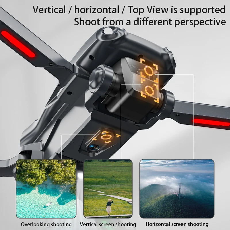 Mini Drone 8k Professional 20 km HD Camera 4K Quadcopter RC Helicopter Obstacle Avoidance WiFi GPS FPV Aerial Photography toys