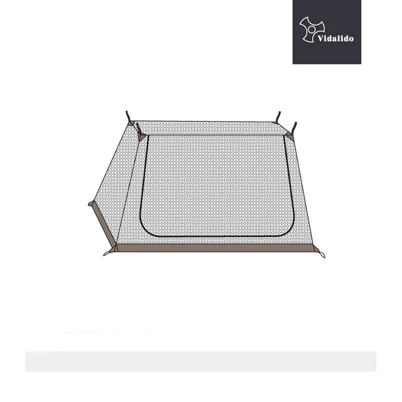 Vidalido Outdoor Camping Shelter Flame Curtain Cotton Light Luxury Single BC Tent Tech 300D Oxford Twin Peaks Glaming Tourist
