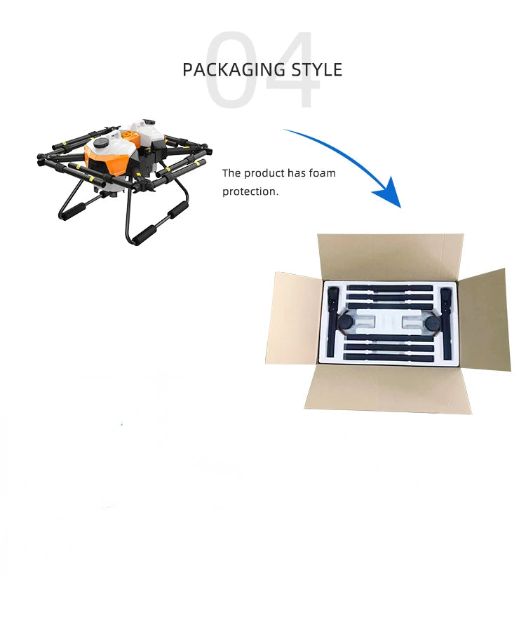 G20-Q Professional farmer Quadcopter frame high efficient agriculture sprayer drone parts with double tank smart plant tool