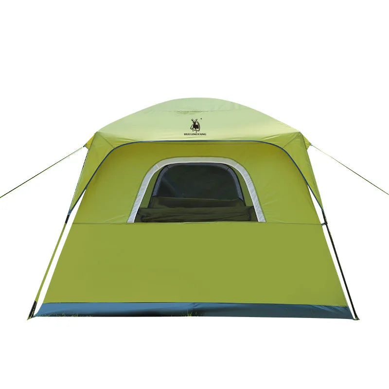 4 Person Large Glamping Tent Camping Tents Waterproof Windproof Luxury Family Tent with Rainfly