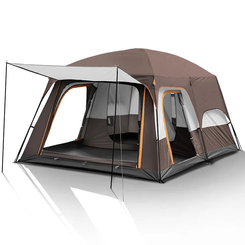Hot sale 3-4 Person Outdoor Tent Large Luxury Wind Resistant Family Camping Tent
