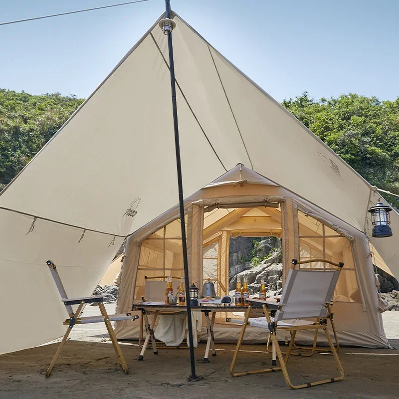 New Model Camping Tent Party Cotton High Quality Family Large Luxury Inflatable Camping Tent Outdoor Journey Portable Tent
