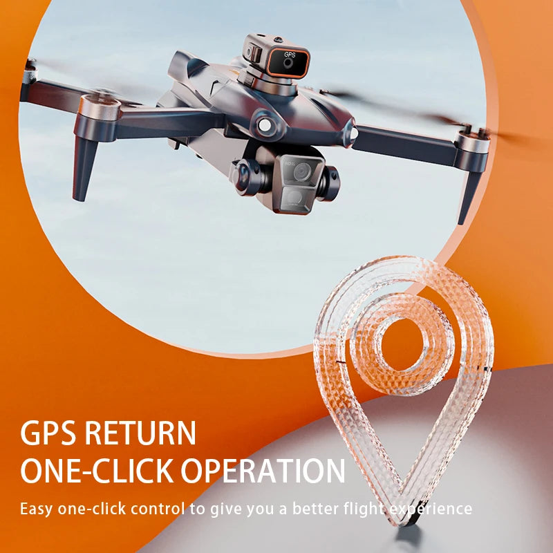 P25 Pro Drone FPV RC Quadcopter Dual Camera with GPS WIFI Aircraft Drones 8k Professional 20 km 4k Drone Professional Helicopter