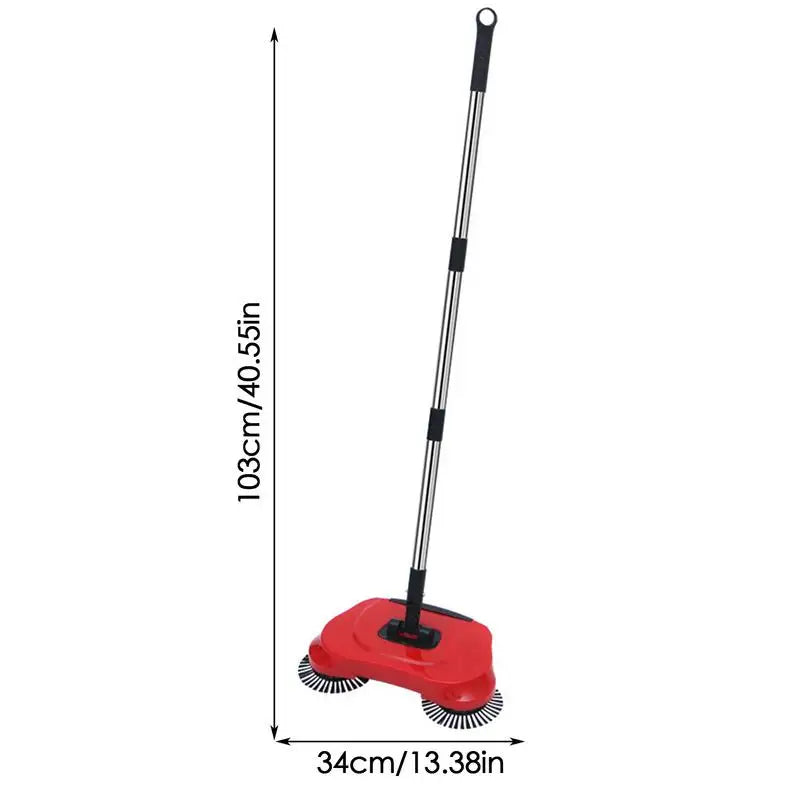 Carpet Floor Sweeper Non Electric Vacuum Broom Floor Cleaning Tools Adjustable Handle Sweeper For Cleaning Pet Hair Loose Debris