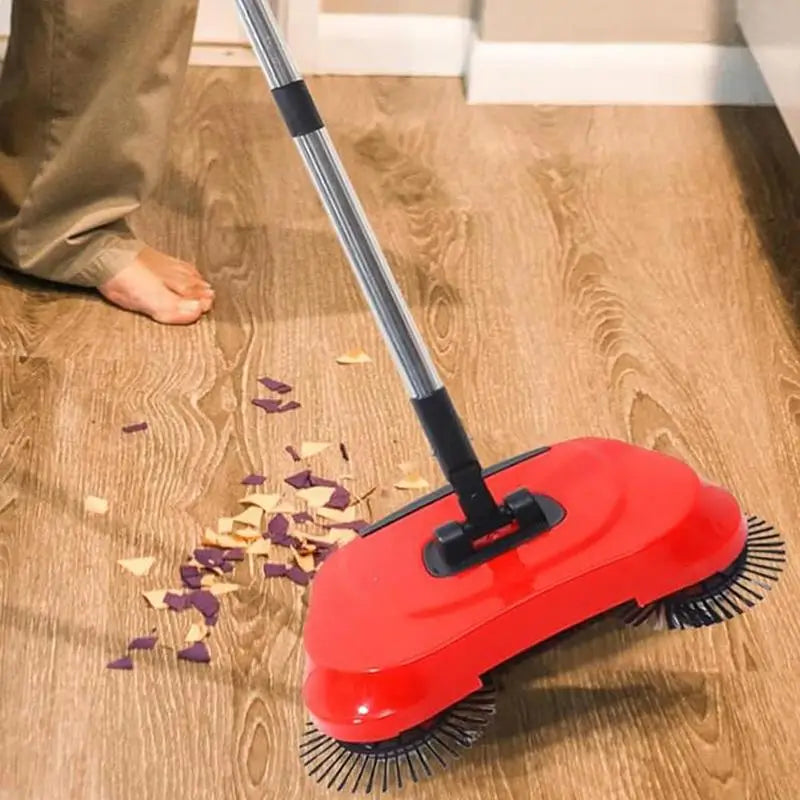 Carpet Floor Sweeper Non Electric Vacuum Broom Floor Cleaning Tools Adjustable Handle Sweeper For Cleaning Pet Hair Loose Debris