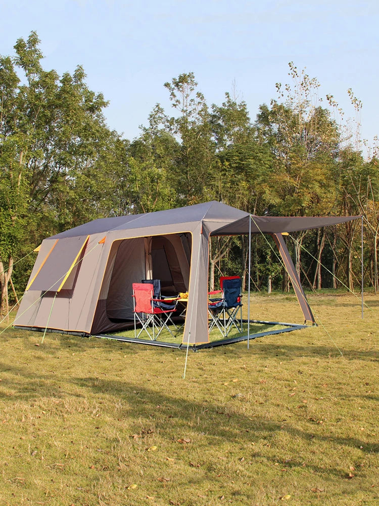VANQUISHER Large Space 1 Hall Two Bedrooms Waterproof Windproof Family Party Outdoor Camping Tent Glaming Luxury Tour Antistorm