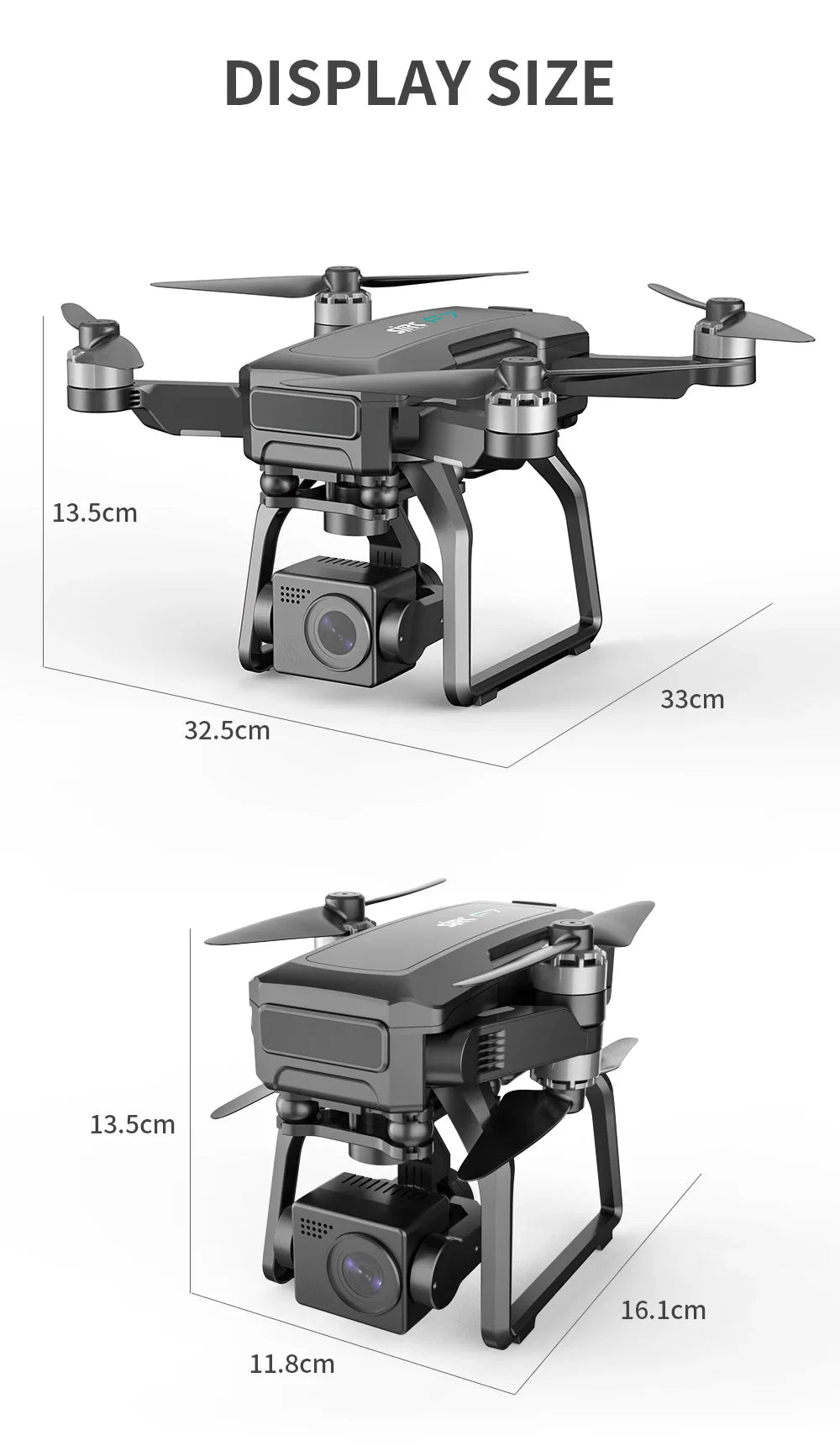 2021 New SJRC F7 4K 5G Drone GPS 3-axis Gimbal Relay Image Transmission Rc Quadcopter Amazon Hot Christmas Gift For Kids