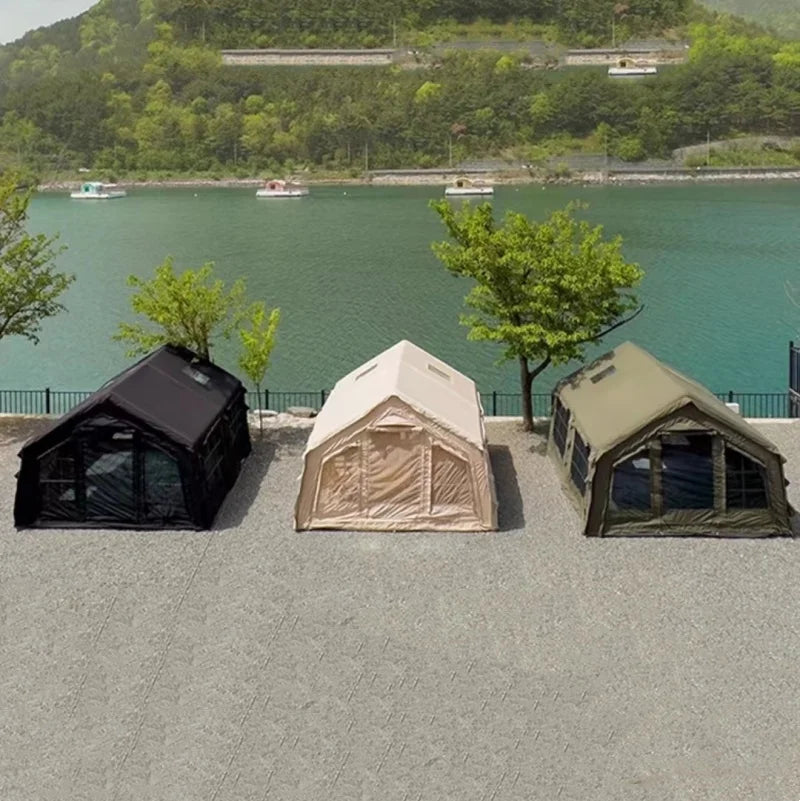17.2 High Quality Black Luxury Large Inflatable House Tent With 8-12 Persons