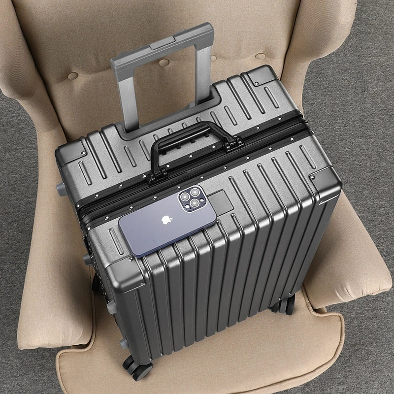 New Luggage Cup Holder Password Suitcase Female Trolley Case Travel Bags 20" Suitcases Male PC Student 30 inch Travel Suitcase