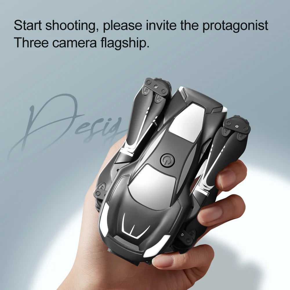 Popular V68 drone with multiple batteries and high-definition three camera 5G optical flow obstacle avoidance and stopping