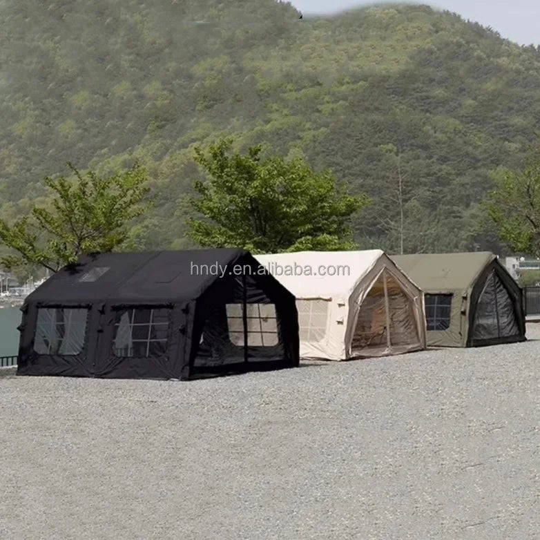 17.2 High Quality Black Luxury Large Inflatable House Tent With 8-12 Persons