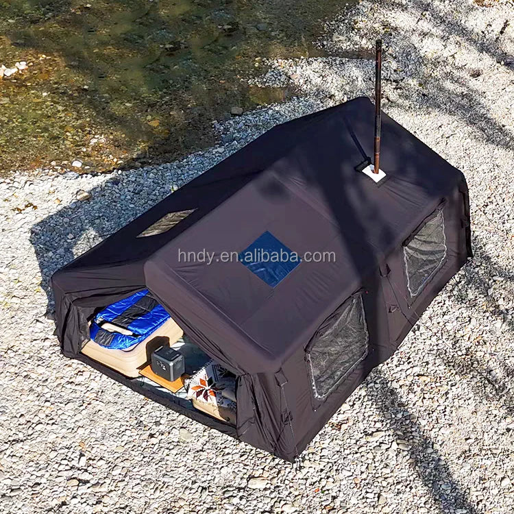 17.2 High Quality Black Luxury Large Inflatable House Tent With 8-12 Persons