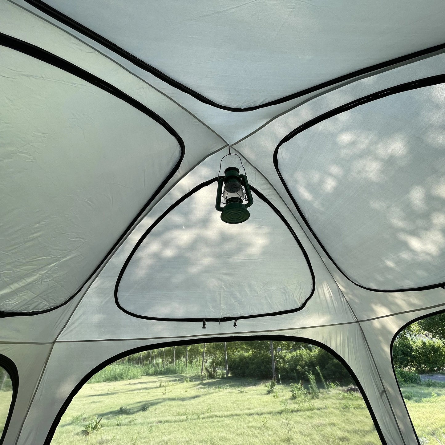 Luxury Dome Tent for Family, 6 Person Glamping Tent, Big Dome Temt with 4 Doors, Rainfly Included, Garden Tent