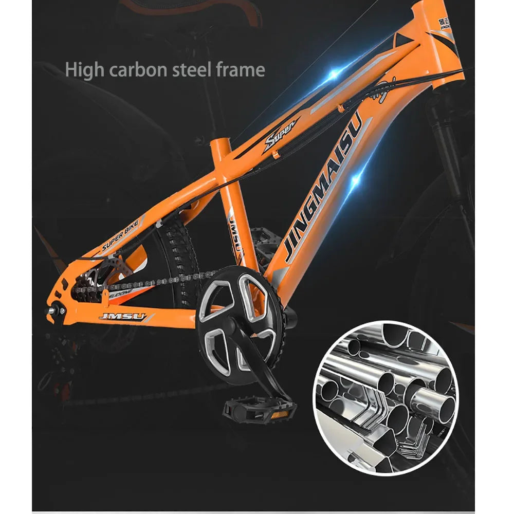 High Carbon Steel Bicycle for Students 18 Inch Variable Speed and Safety Male and Female Regular Mountain Bikes