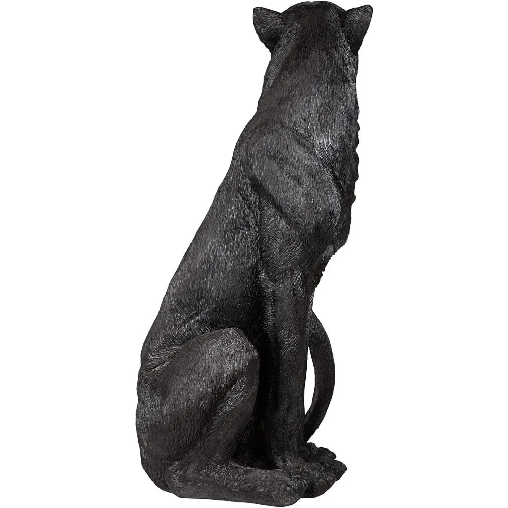 Black Panther Black Jaguar Statue Sculptures & Figurine Home Decoration Crafts Decor Garden