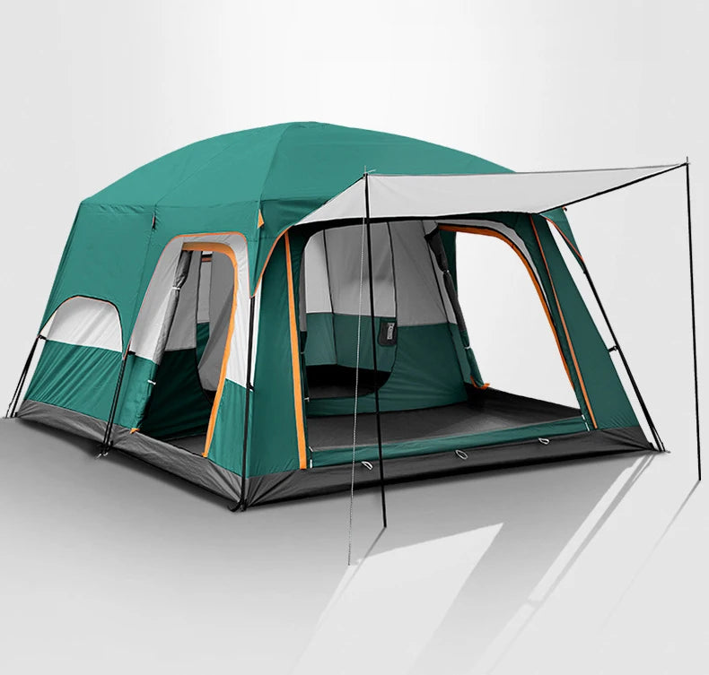 Hot sale 3-4 Person Outdoor Tent Large Luxury Wind Resistant Family Camping Tent