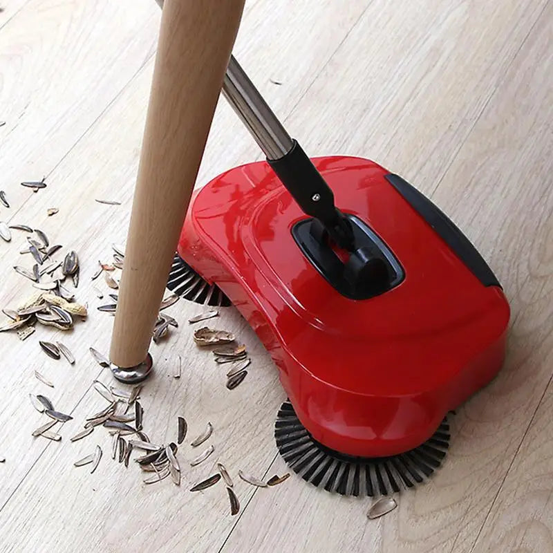 Hand Push Floor Sweeper Non Electric Pet Hair Broom Floor Cleaning Tools Adjustable Handle Sweeper For Cleaning Pet Hair Loose