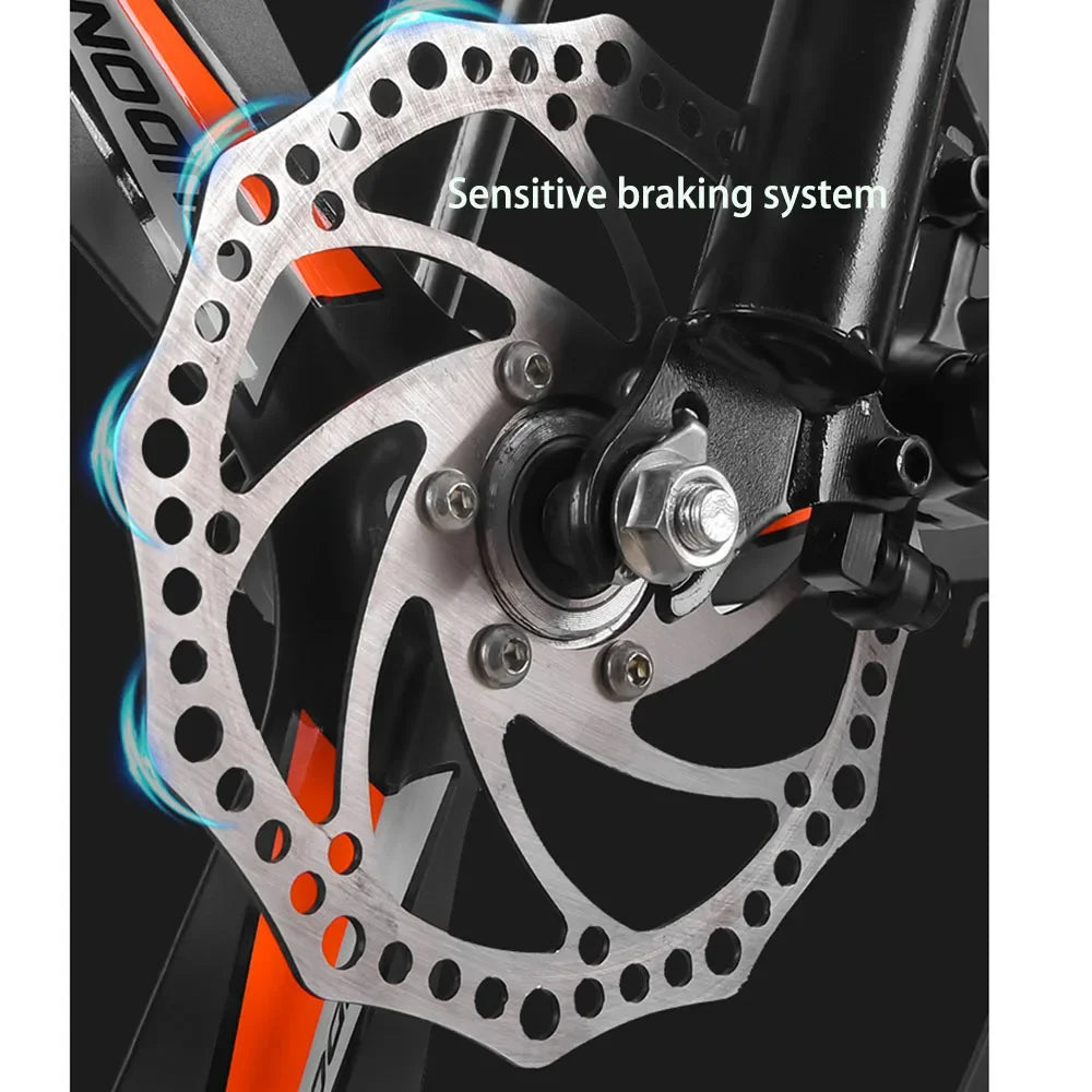 High Carbon Steel Bicycle for Students 18 Inch Variable Speed and Safety Male and Female Regular Mountain Bikes