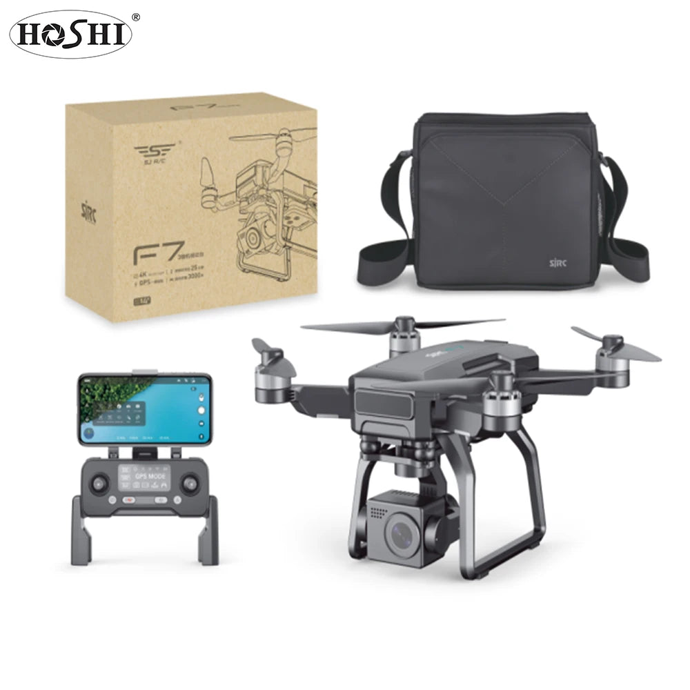 Newly SJRC F7 Drone 4K PRO GPS 3-axis Gimbal 4K Optical Flow Dual Camera 5G Transmission Stabilizer Rc Quadcopter For Kids' Gift
