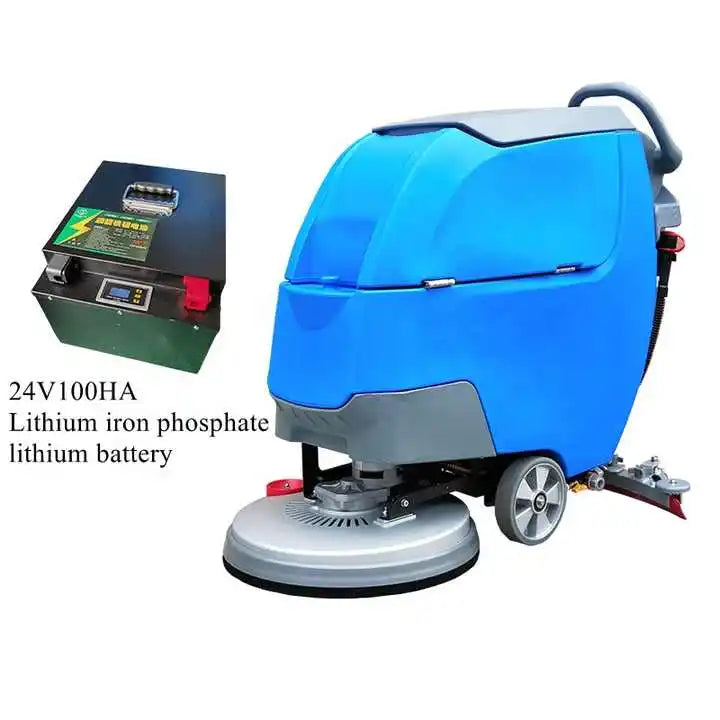 530mm Cleaning Width Walk Behind Electric Sweeper Floor Parking Lot Machine