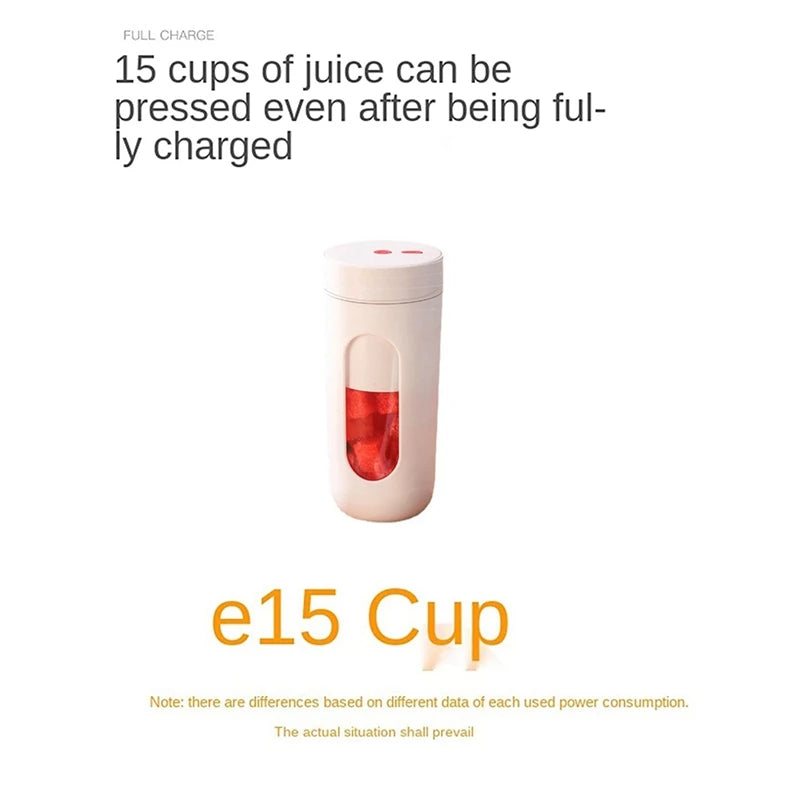 Top Deals Portable Electric Juicer USB Wireless Charging Blender Mini Fruit Extractors Mixer Juice Maker Machine 300ML