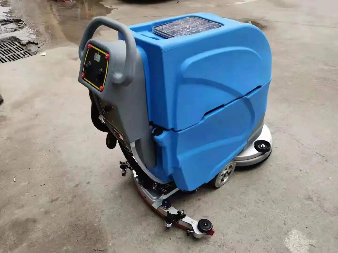 530mm Cleaning Width Walk Behind Electric Sweeper Floor Parking Lot Machine