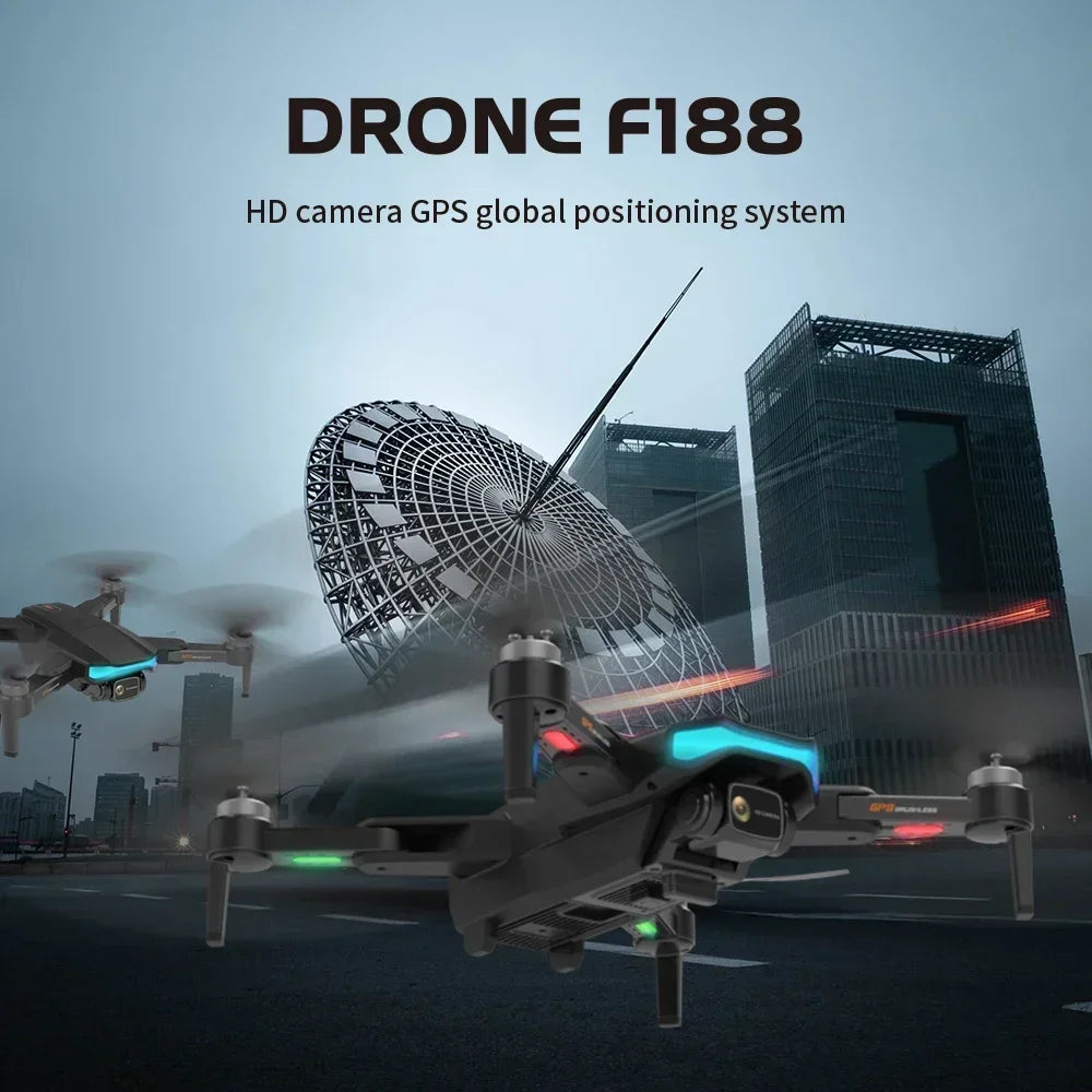 New Drone GPS 8K Camera 360 Obstacle Avoidance MINI Aerial Photography Helicopter Professional Foldable Quadcopter F188