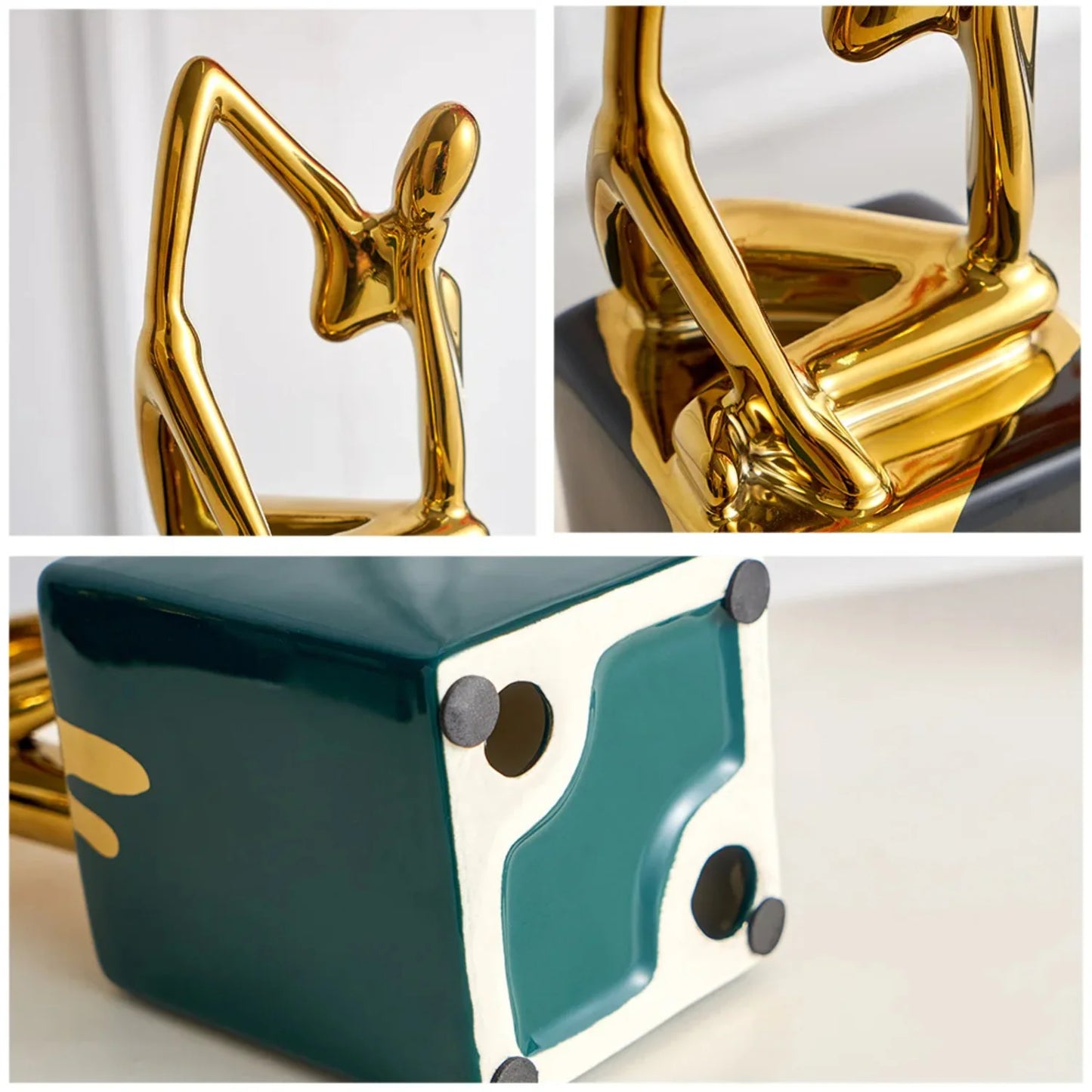 Nordic Luxury Home Accessories Abstract Thinking Character Sculpture Abstract Living Room Decoration Modern Home Decoration Gift