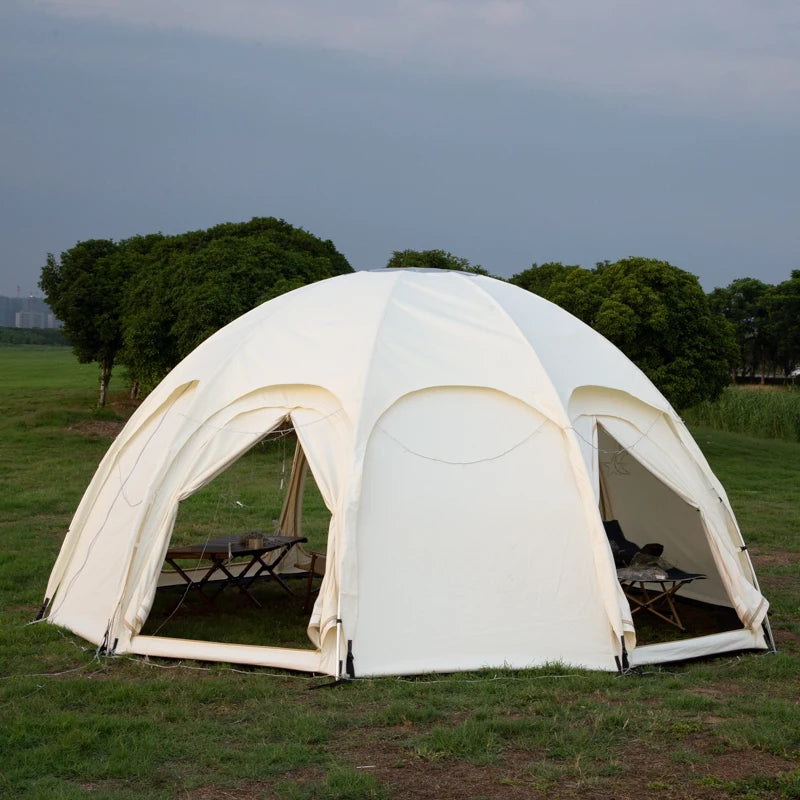 Waterproof Round Dome Shaped Octagon Four Seasons Thickened Outdoor Luxury Camping Tent