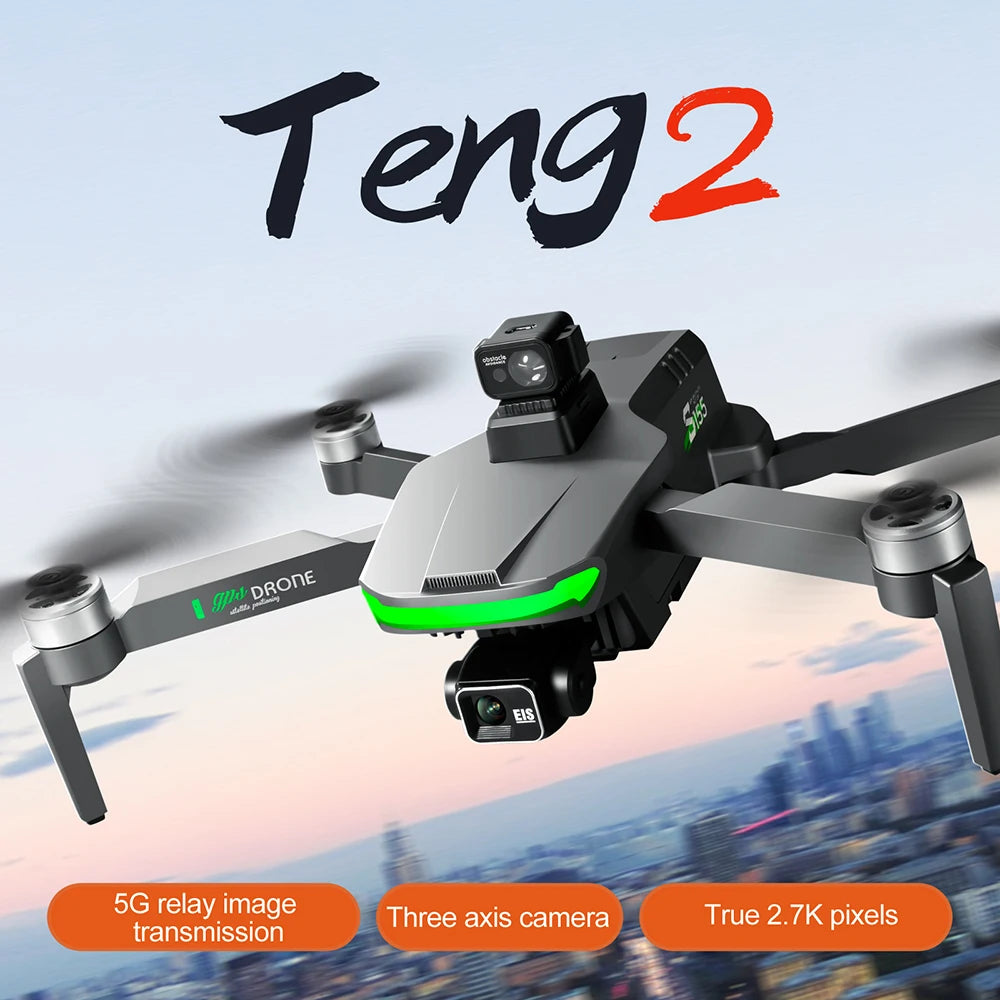 S155 3-Axis Gimbal FPV Drone 4K Professional GPS Brushless Motor Quadcopter with Camera HD Racing Drones RC Plane